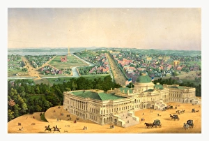 View Of Washington By E. Sachse & Co View Of Washington By E. Sachse & Co