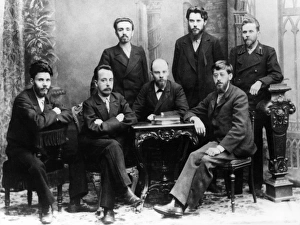 Vladimir ilyich ulyanov (lenin) with fellow members of the st, petersburg league of struggle for the emancipation of Vladimir ilyich ulyanov (lenin) with fellow members of the st, petersburg league of struggle for the emancipation of