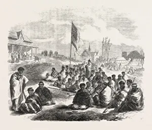 The War in New Zealand: Surrender of the Tauranga Natives at the Te Papa Station, 1864 The War in New Zealand: Surrender of the Tauranga Natives at the Te Papa Station, 1864