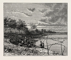 Washing Sand for Diamonds on the Banks of the Vaal River. the Vaal is One of The Washing Sand for Diamonds on the Banks of the Vaal River. the Vaal is One of The