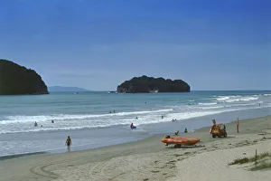 Whangamata Beach, one of New Zealands best surf beaches, North Island Whangamata Beach, one of New Zealands best surf beaches, North Island