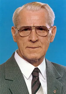 Willi Stoph (1914-1999) East German politician. Prime Minister (Chairman of the Council Willi Stoph (1914-1999) East German politician. Prime Minister (Chairman of the Council