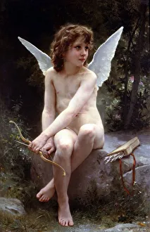 William-Adolphe Bouguereau (1825 - 1905) French academic painter Love on the Look Out William-Adolphe Bouguereau (1825 - 1905) French academic painter Love on the Look Out