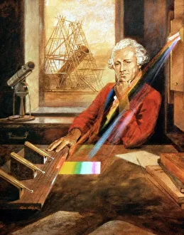 William Herschel Investigating Infrared Art Prints, Posters
