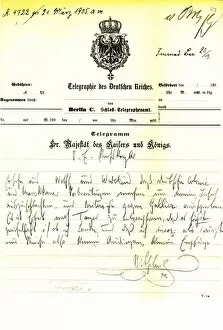 William IIs telegram to von Bulow