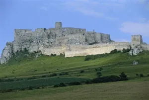 Prints of Slovakia - Presov Region - Spis Castle (Spissky Hrad, UNESCO World Heritage List, 1993), 12th century Slovakia Prints: Slovakia Print - Spis Castle Exterior