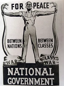 World War Two propaganda poster for the National Government. Dated 20th Century World War Two propaganda poster for the National Government. Dated 20th Century