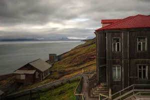Abandoned Barentsburg mining town in Svalbard Abandoned Barentsburg mining town in Svalbard