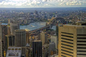 Images Dated 25th August 2014: Aerial view of North Sydney and Lavender Bay