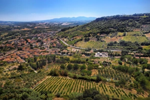 Aerial View of Tuscany Region in Central Italy Aerial View of Tuscany Region in Central Italy
