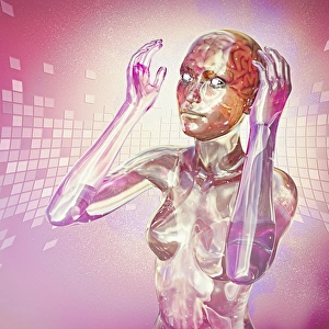 ai, anxiety, ar, artificial intelligence, augmented reality, brain, cautious, close up ai, anxiety, ar, artificial intelligence, augmented reality, brain, cautious, close up
