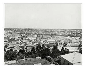 Images Dated 1st December 2016: Antique photograph of Brisbane, Queensland