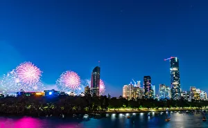 Australia Day Fireworks, Brisbane Australia Day Fireworks, Brisbane