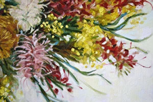 Images Dated 4th November 2014: Australian Native Flowers Oil Painting