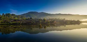 Ban Rak Thai village morning light Ban Rak Thai village morning light