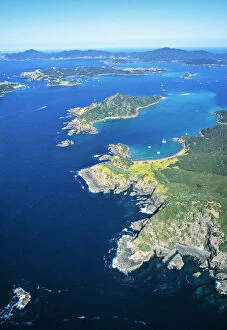 Images Dated 12th November 2007: Bay of Islands, North Island, Aerial View