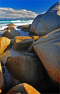 Binnalong bay, east coastline of Tasmania, Australia Binnalong bay, east coastline of Tasmania, Australia