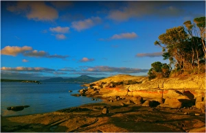 Coastline at first light near Lady Barron, Flinders Island Tasmania Coastline at first light near Lady Barron, Flinders Island Tasmania