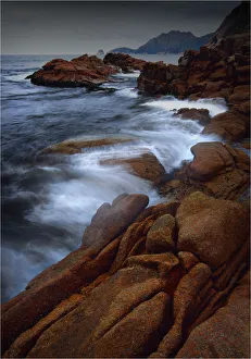 The coastline at Sleepy bay, Freycinet Peninsular, East coast Tasmania The coastline at Sleepy bay, Freycinet Peninsular, East coast Tasmania