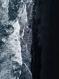 Aerial Views Gallery: Diamond beach, Iceland