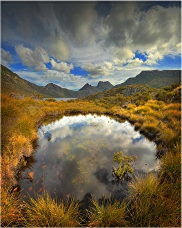 Dove lake, Cradle Mountain National Park, central Tasmanian highlands Dove lake, Cradle Mountain National Park, central Tasmanian highlands