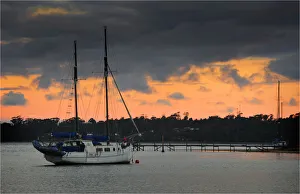Dusk on the Georges River Estuary, east coast of Tasmania Dusk on the Georges River Estuary, east coast of Tasmania