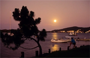 Dusk on the Noosa river, Queensland, Australia Dusk on the Noosa river, Queensland, Australia