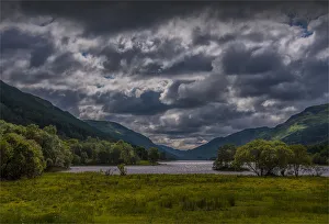 Evening glow of dusk, Central highlands of Scotland Evening glow of dusk, Central highlands of Scotland