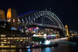 Images Dated 27th May 2014: Harbour Bridge on Vivid Sydney Festival