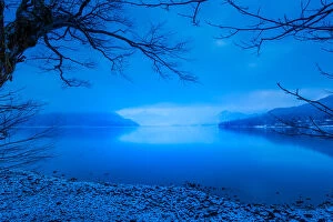 Japan Collection: Lake Chuzenji, late winter morning view