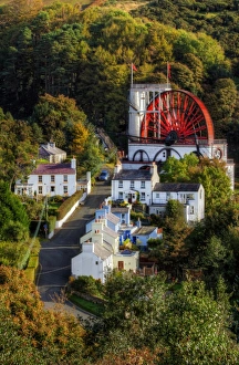 Laxey Wheel Lady Isabella Isle of Man water mill Laxey Wheel Lady Isabella Isle of Man water mill