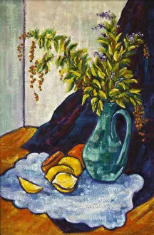 Still Life Oranges with Skyflower Duranta erecta Still Life Oranges with Skyflower Duranta erecta