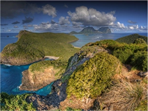 Lord Howe Island high elevation view to the mountains Lord Howe Island high elevation view to the mountains