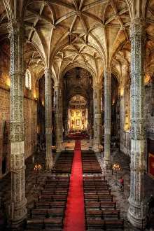 The Main Chapel In The Monastery of Saint Jerome (Jeri¿oei¿oenimos Monastery), Lisbon, Portugal The Main Chapel In The Monastery of Saint Jerome (Jeri¿oei¿oenimos Monastery), Lisbon, Portugal