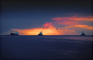 Manilla bay sunset, the Philippines, south east Asia Manilla bay sunset, the Philippines, south east Asia
