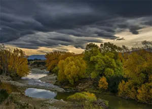 The Manukerikia river in Otago in the south island of New Zealand The Manukerikia river in Otago in the south island of New Zealand