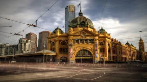 Images Dated 31st August 2014: Melbourne Central Railway Station long exposure