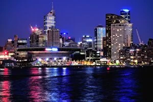 Melbourne Docklands City Skyline by Night