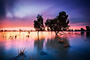 Menindee Lakes after Sunset, Australian Outback Menindee Lakes after Sunset, Australian Outback