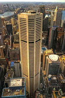 Images Dated 25th August 2014: MLC Centre and Sydney city skyscrapers aerial view