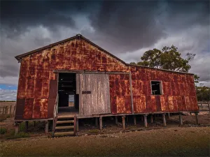 Old Shearing shed near Lake Tyrrell, near the town of SeaLake Old Shearing shed near Lake Tyrrell, near the town of SeaLake
