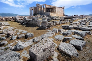 Older Temple of Athena on the Acropolis of Athens, Greece Older Temple of Athena on the Acropolis of Athens, Greece