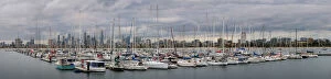 Floating Gallery: Panoramic view of St Kilda Pier Melbourne