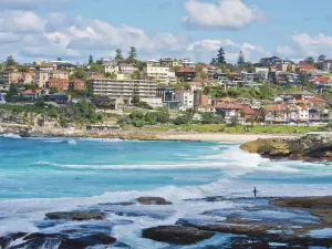 Australian Landscape Photography Prints: Surfer at Bronte Beach