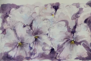 Art/judi parkinson artworks/pretty mauve pansies watercolor painting Art/judi parkinson artworks/pretty mauve pansies watercolor painting