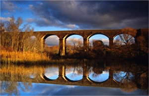 Reflections at dusk of the Malmsbury viaduct, central Victoria Reflections at dusk of the Malmsbury viaduct, central Victoria