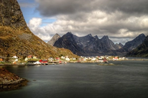 Reine fishing village in Lofoten Archipelago Reine fishing village in Lofoten Archipelago