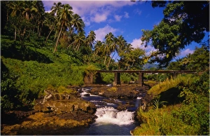 River Cascades, The Island of Upolu, Western Samoa River Cascades, The Island of Upolu, Western Samoa