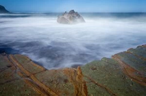 Images Dated 4th March 2012: Rock patterns and swirling water