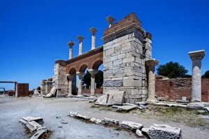 6th Century Gallery: The Ruins of Basilica of St John on Ayasuluk Hill Near Ephesus, Selcuk, Izmir Province, Turkey